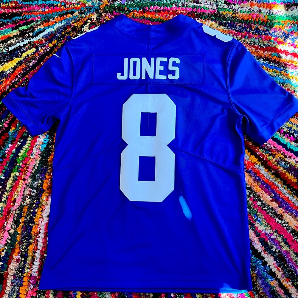 NY Giants Daniel Jones Nike Jersey Medium New York Giants #8 NFL Royal Vapor